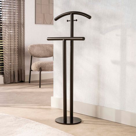 Valet de nuit 47x25x106 cm en métal bronze - KIJU