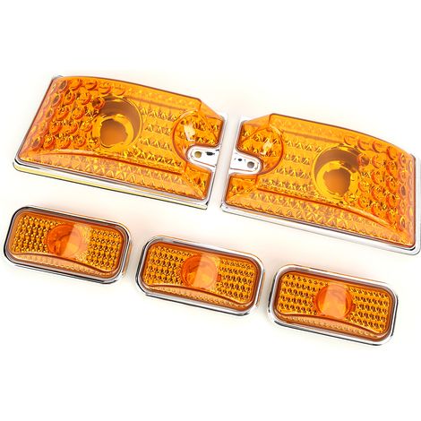 Couvercle de feu de toit de voiture, lentille jaune avec ampoule LED 15060523, remplacement pour Hummer H2 SUT 2005-2009 (1/5)