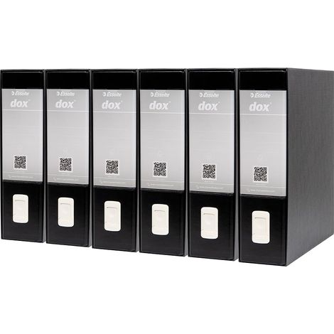 Boîte de rangement avec classeurs A4 Noir Pour 6 classeurs (1/5)