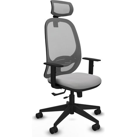 Silla de oficina piqueras y crespo Cilanco gris reposacabezas ajustable (1/2)