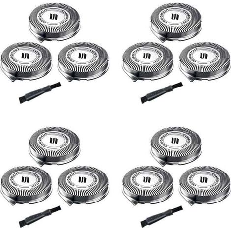 4 Têtes de Rechange SH30 Compatibles Rasoirs Séries 3000 2000 1000 Lames de Rasoir (1/4)