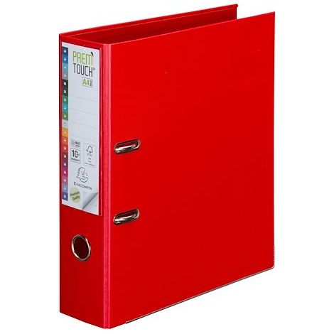 Classeur à levier plastifié Exacompta Prem Touch A4+ couleurs assorties - dos 8 cm - Lot de 10 (1/5)