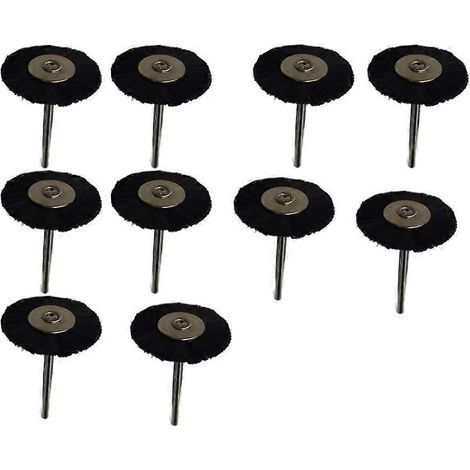 Ensemble de 10 brosses à meules en nylon pour le dérouillage et le polissage, avec disques abrasifs pour meuleuses et outils rotatifs.-4.00X2.50X2.50CM-Sky-blue (1/3)