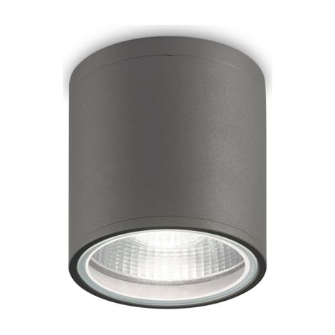 Plafoniera Moderna Gun Alluminio Antracite 1 Luce Gu10 (1/2)