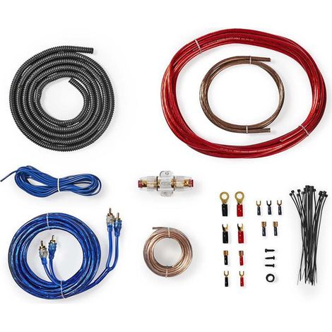 Kit de conectores de audio para automovil 800w chapado en oro ampolla