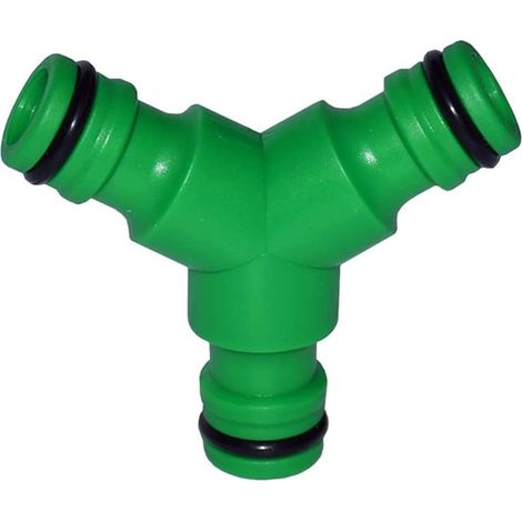 5 Stück praktische Küchen- und Gartenschlauchverbinder, 3-Wege-Schnellverbinder, 16 mm Kunststoffverbinder, grün