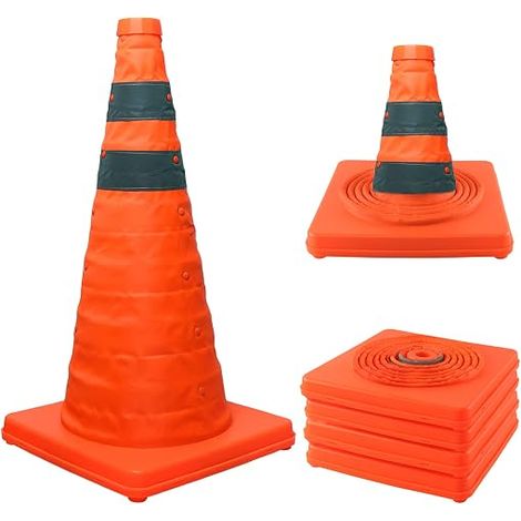 Safety Cone with Reflective Safety Cones, Orange (1/5)
