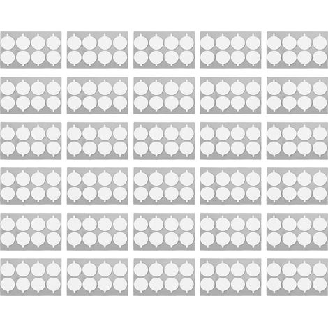 Autocollants Double face ronds amovibles, ruban de montage Transparent robuste pour panneaux en mousse acoustique, 240 pièces (1/5)