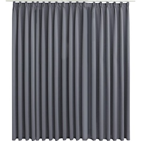 Tenda Oscurante con Ganci Grigia 290x245 cm DAS668179 (1/5)