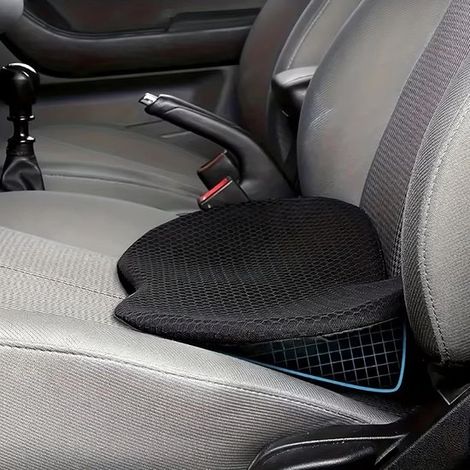 Autositzkissen aus Memory-Schaum, Autositzkissen für den Fahrer – Verbesserter Fahrkomfort, Schwarz (1/4)