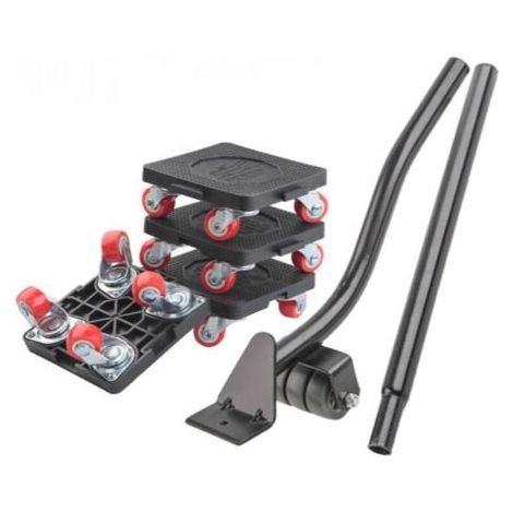 QORVA-Lève-meubles lourds, kit de roulettes mobiles pour meubles avec lève-meubles, roulettes pivotantes à 360 degrés, roulements doubles, ensemble pour le transport de meubles