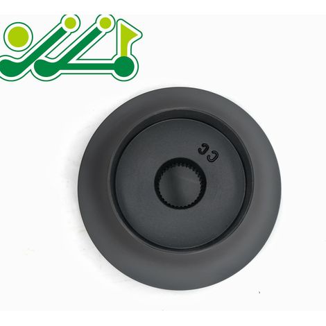 Black adapter for the steering wheel of the Golf Club Car DS, available in Ezgo Yamaha style. (1/4)