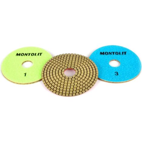 3 PZ ALMOHADILLAS MOLA RESINA DIAMANTE ESMERILADO Y PULIDO MONTOLIT PADS PDR KIT