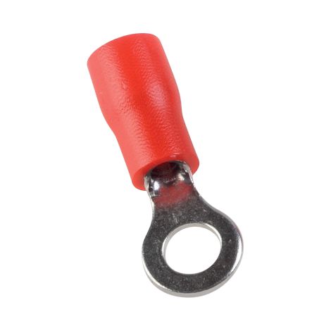 Tol-10-10 Sachet De 100 Cosses Rondes Isolées Rouges Pour Fil 10mm² - Trou M10 - ø 10.5mm - Arvi