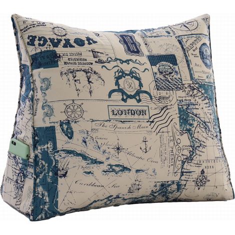 Almohada de apoyo con estampado n谩utico (1/2)