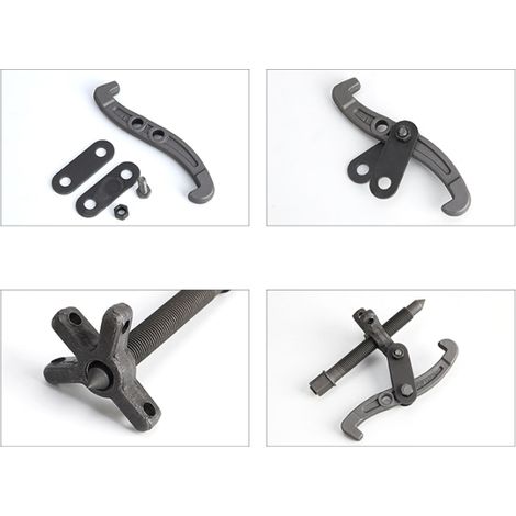 Dreiarmiger Abzieher aus hochkohlenstoffhaltigem Stahl, Multifunktionswerkzeug zum Ausbau von Lagern, 100 mm/4 Zoll Doppellochverstellung. (1/5)