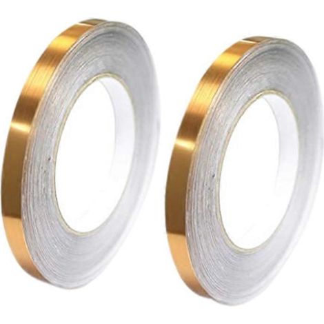 Lot de 2 bandes adhésives étanches pour carrelage en céramique, idéales pour les joints de carrelage de baignoire, évier de cuisine, toilettes et bords de murs. Protection optimale contre les projecti (1/5)