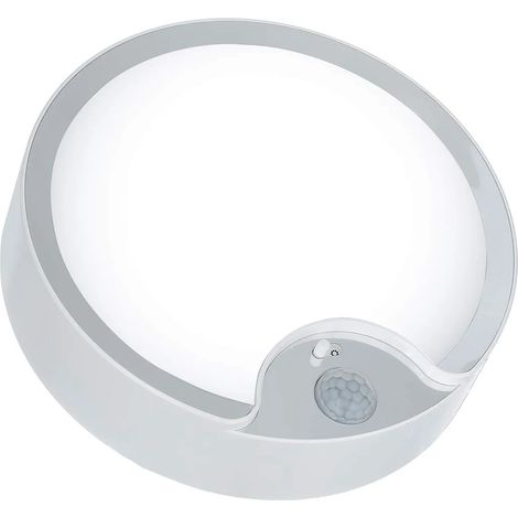 Beijiyi – Plafonnier LED à détecteur de mouvement – 300 lumens – Installation rapide – Pour greniers, garages, couloirs et escaliers – 19cm - 300LM