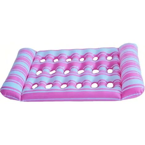 Hamac aquatique pliable pour l'été, matelas flottant gonflable en PVC