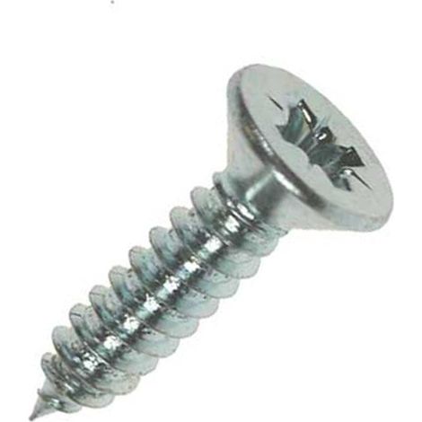Unifix Self-Tapping Screws Pozi Pan Head AB DIN 7981C BZP 8G x 1. - Box of 125
