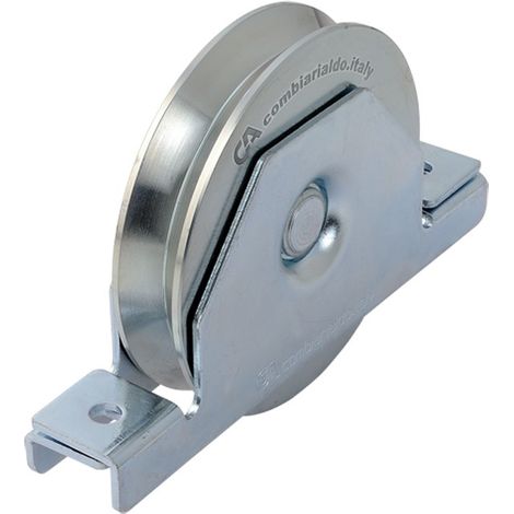 Metalideal  Galet Ou Roue De Portail Support Intérieurr gorge V - Diamètre 80 mm