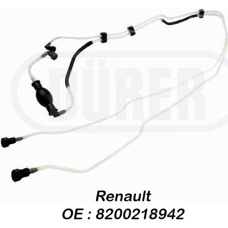 Kit poire d'amorcage carburant avec tuyauterie – Adaptable 1.5 DCI – Pour Renault Clio II, Kangoo – Référence OE 8200218942 – Durer Germany