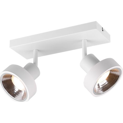 Plafoniera 2 Faretti Spot Orientabili Leon Bianco Trio Lighting (1/2)