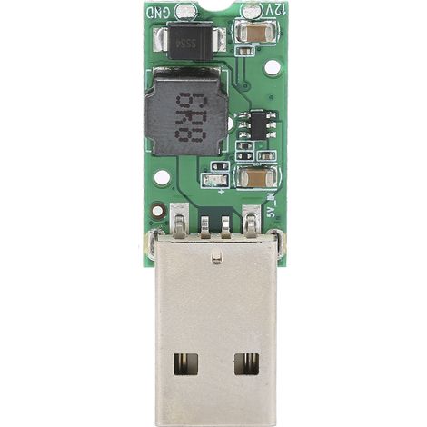 Module élévateur de tension 5V à 12V - Convertisseur USB avec sortie à souder - Courant max 1A pour projets DIY - 1 pièce (1/5)