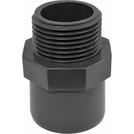 Embout PVC pression à visser 12x17, à coller femelle 16 mâle 20 mm (1/2)