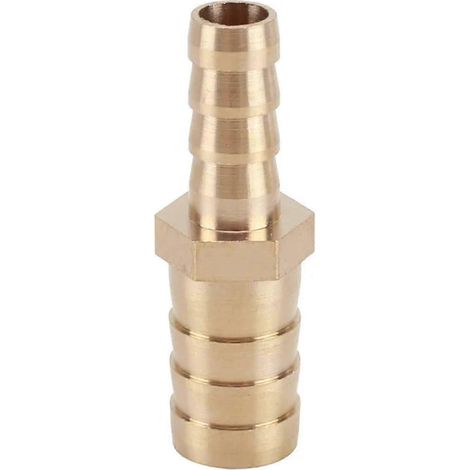 Raccord réducteur droit à embout cannelé en laiton 19 mm vers 10 mm pour raccord de tuyau étanche (1/5)