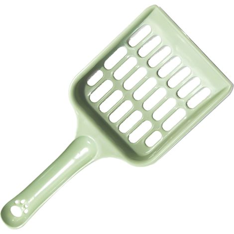 Pelle à litière pour chat en plastique, facile à utiliser pour ramasser les excréments et tamiser la litière pour chatons, compatible avec toutes les litières pour chats. (1/4)