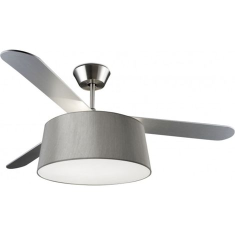 Ceiling fan Belmont Nickel / Grey with Light and Remote