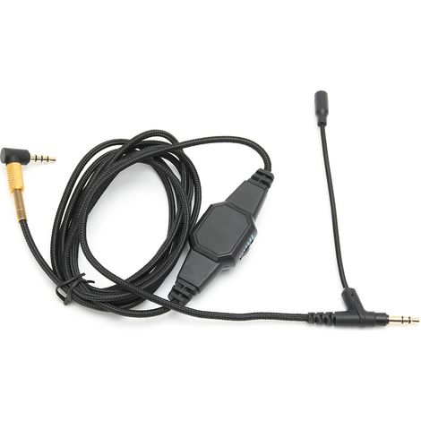 1 Câble micro-perche,Connecteur 3,5mm plaqué or,Microphone détachable,Réduction de bruit,Pour casque et jeux (1/5)
