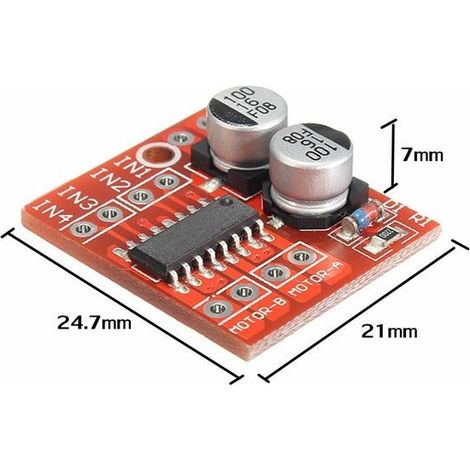 Dual Channel L298N DC Motor Driver Board PWM Speed Bridge Stepper Module (1/4)