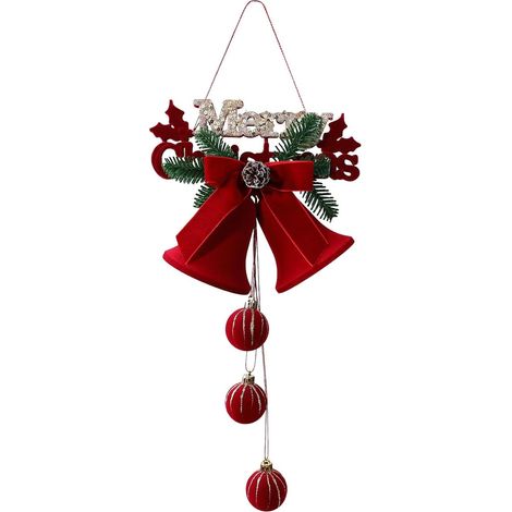 Cloches de Noël pour le sapin de Noël - décoration de fête floquée - (1/5)