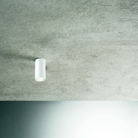 Lampada faretto da interno FILO in alluminio verniciato 6x12 cm Bianco (1/2)