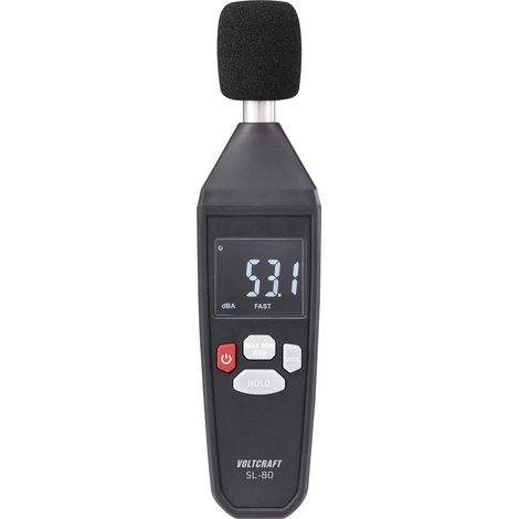 VOLTCRAFT SL-80 Sonomètre 30 - 130 dB 31.5 Hz - 8 kHz (1/5)