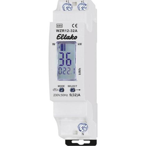 Eltako WZR12-32A 28032410 Compteur d'énergie monophasé numérique 32 A 1 pc(s) (1/2)