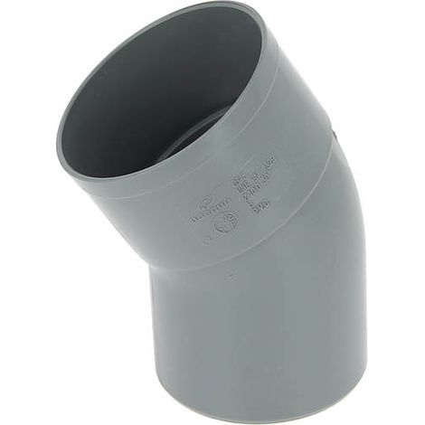 Coude 30° PVC ADEQUA évacuation Mâle Femelle Ø100