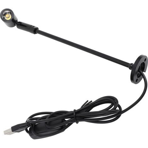 GARRYFIZH ‌Spot LED sur pied‌ pour vitrine bijoux ‌alimentation USB‌ lampe bureau aluminium éclairage art design