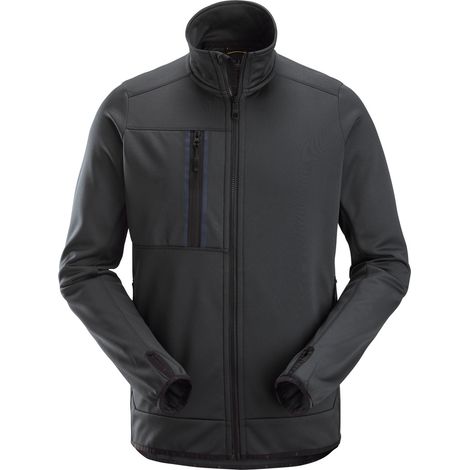 Snickers Workwear AllroundWork, Fleece Arbeitsjacke mit Reißverschluss 8059 Gr. M stahlgrau
