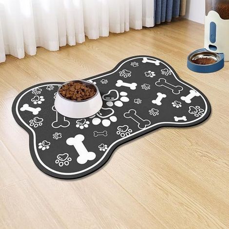 Alfombrilla de alimentación para mascotas (perros y gatos), Tamaño XXL, 5080 cm, Alfombrilla de secado rápido, Alfombrilla a prueba de derrames (1/5)