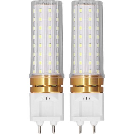 2pcs G12 LED Corn Light Bulb 1500lm 15w High Color Rendering 2 Pin Base LED Corn Bulb for Street Warehouse Garage White Light (1/5)