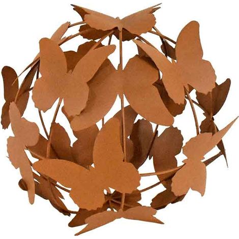 Boule décorative ornée de papillons 29x29cm (1/3)