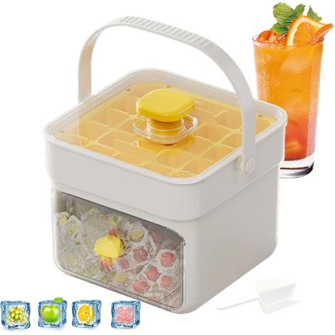 Moule press-type transparent – couvercle + poignée, PP+PET, 5,98×5,59×5,08 pouces (1/4)