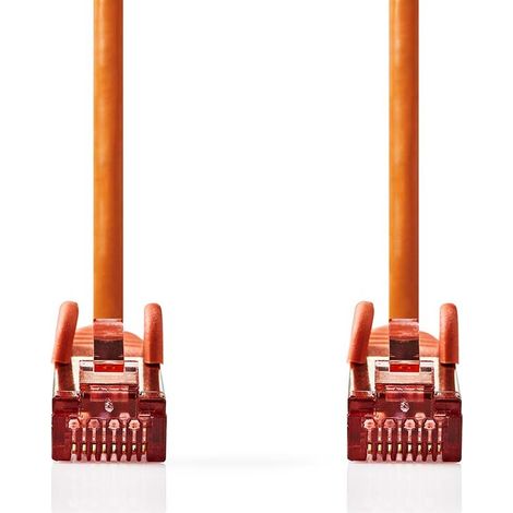 Nedis CAT6-Netzwerkkabel / RJ45 Stecker / RJ45 Stecker / S/FTP / 5.00 m / Rund / LSZH / Orange / Label