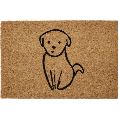 Premier Housewares Dog Design Door Mat / Non Slip Floor Mat Indoor and Outdoor Welcome Mat With Robust Coir For Door Entrances / House Entryway / Kitchen / Outside Porch 40 x 2 x 60 (1/5)