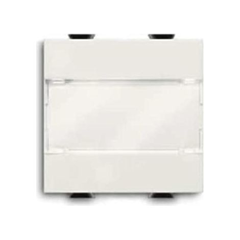 Pulsante con portanome 1p 16 a na 2 moduli abb chiara 2csk1031ch (1/4)