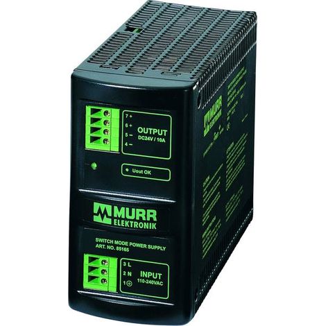 Murr Elektronik Murrelektronik Alimentatore per guida DIN 28 V/DC 10 A Num. uscite:1 x Contenuto 1 pz.
