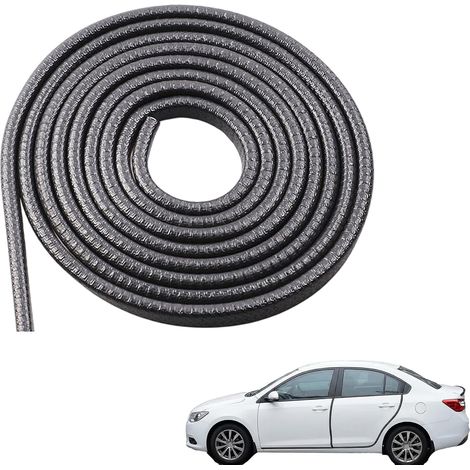 10M Protection de Bord de Portière de Voiture en Caoutchouc Noir, Forme de U, Installation sans Colle, Compatible avec Tous Types de Véhicules, Durable et Facile à Installer (1/5)